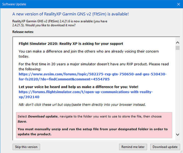 [22DEC22] RXP GTN 750/650 Touch X-Plane v2.6 Released! - RXP GTN 750/ ...